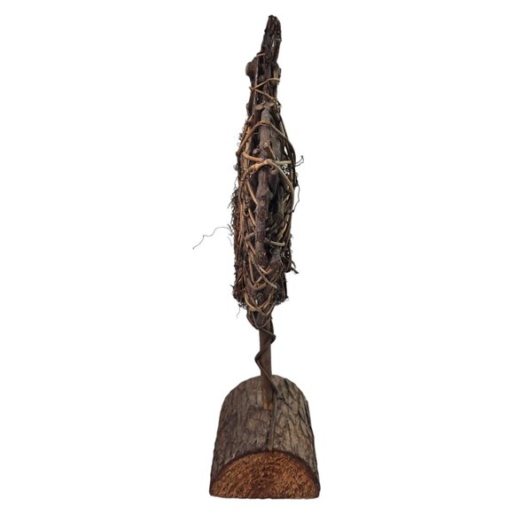 Chicken Rooster Twig Sculpture Statue 19 Inch Vine Art Vintage FarmCore - Picture 10 of 11